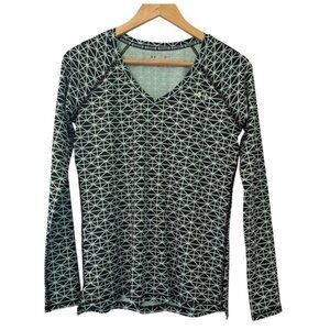 Under Armour Womens Small Teal Green Long Sleeve Golf Sport Running Athletic Top